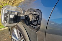 Subaru Solterra charging flap