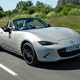 Best cheap fast cars in 2024: Mazda MX-5, front three quarter driving, silver paint