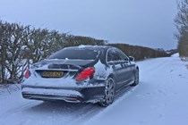 Mercedes-Benz S-Class rear static snow