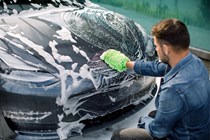A wash mitt makes it easier to get into your car's every nook and cranny.