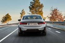 BMW 3 Series facelift rear driving
