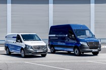 Mercedes-Benz eVito and eSprinter vans