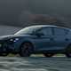 Cupra Leon (2025) review: side view driving, matte grey paint