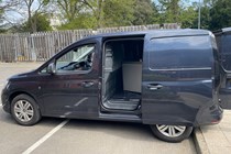 VW Caddy long termer side door open