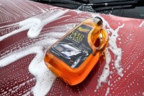 The Meguiar's Gold Class shampoo resting in its suds