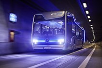 Mercedes-Benz self-driving Future Bus tunnel