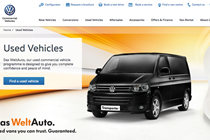 VW launches new mobile friendly used van sales website