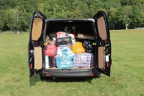 Ford Transit Custom Trail boot packed