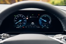 Kia Niro review - interior, instrument cluster showing dials