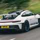 Porsche 911 GT3 RS review - rear, Weissach Package, driving