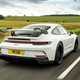 Porsche 911 GT3 review - white, rear, driving