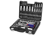 WorkPro 108-Piece Socket Set open