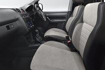 The Volkswagen Caddy Black Edition's interior.