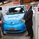 Rob Morton (left) of British Gas and Barry Beeston from Nissan were heavily involved in the UK trial of the electric powered NV200