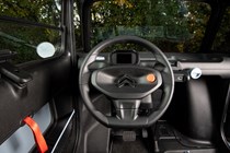 Citroen Ami (2022) review: steering wheel and dashboard