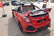 Honda Civic Type R pickup review - lawnmowers in the back