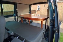 VW Transporter T6 TSI long-term test review - dining table in the back