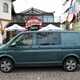 VW Transporter T6 TSI long-term test review - parked outside a German bakery