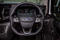 2018 Ford Transit Custom MS-RT review - steering wheel