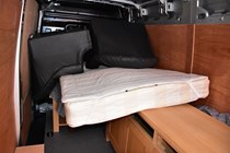 Volkswagen Crafter long-term review - mattress in the back
