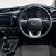 Toyota Hilux Tipper review - cab interior, steering wheel, dashboard, gearlever