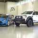 Ford Ranger M-Sport review - white, with Ford Fiesta rally car at M-Sport