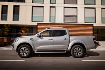 Renault Alaskan pickup review - side view, driving in city
