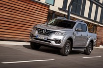 Renault Alaskan pickup review - front view, driving through city
