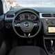 VW Caddy TGI review - cab interior, steering wheel, dashboard