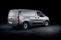 2018 Peugeot Partner van - rear view LWB, silver