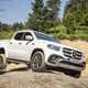 Mercedes X-Class X 350 d V6 pickup review - front view, off-set bumps, chassis articulation