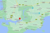 Google snip of Cleddau Bridge and surrounding area