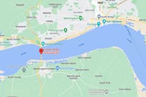 Google snip of Humber Bridge and surrounding area