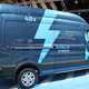 Ford Transit 2019 facelift at the CV Show 2019 - side view of EcoBlue Hybrid model