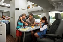 VW Grand California living area with dining table