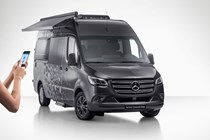 Mercedes Sprinter Connected Home concept with MBAC app control