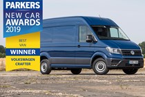 The Volkswagen Crafter, the Best Van in the Parkers 2019 awards