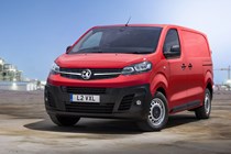 All-new 2019 Vauxhall Vivaro van - red, front view