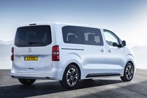 All-new Vauxhall Vivaro on-sale in 2019 - rear view, white
