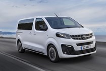 All-new Vauxhall Vivaro on-sale in 2019 - front view, driving, white