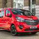 Vauxhall Vivaro Limited Edition Nav review - red, front view