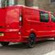 Vauxhall Vivaro Limited Edition Nav review - rear view, red