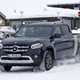 Mercedes X-Class LWB prototype - front view, winter testing in snow