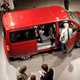 2019 VW Transporter T6.1 facelift - overhead view from Wolfsburg reveal event, red, rear, side