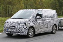 VW Transporter T7 prototype - new vans coming soon