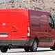 Renault Master, Nissan NV400, Vauxhall Movano 2019 facelift spy shot - rear view, showing unchanged back end
