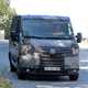 Renault Master, Nissan NV400, Vauxhall Movano 2019 facelift spy shot - front view, in shadow, grey
