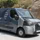 Renault Master, Nissan NV400, Vauxhall Movano 2019 facelift spy shot - side view, grey