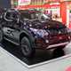 Mitsubishi L200 Barbarian Black special edition pickup truck at the CV Show 2019 - front view, wide