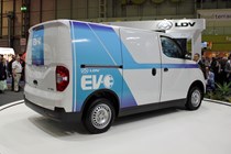 LDV EV30 electric van at the CV Show 2019 - rear side view